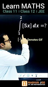 Solving Definite Integral Problem JEE Main । Learn Class 11 Class 12 JEE Main and Advance Maths by Er. Gyanesh Rai Sir । #trending #trendingreels #viralreels #insta #instagood #instagram #instadaily #instalike #instareels #instareel #reels #integration #class12 #jee #jeemain #jeeadvanced #maths #explore #integral #math #mathematics #problemsolving #learning #study #studytips #ncert #education #reelsinstagram #calculus #mathstricks Radius JEE Coaching Radius JEE | Gyanesh Rai