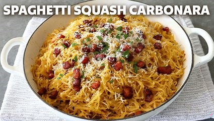 How to Make Chef John's Spaghetti Squash Carbonara