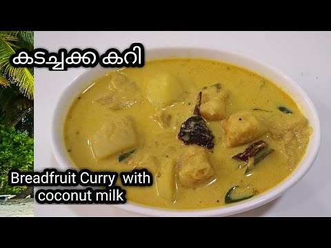 Breadfruit Curry with coconut milk || Kadachakka Curry Kerala Style - Recipe 192