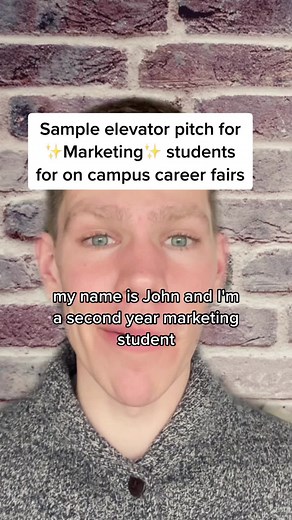 Elevator Pitch Examples for Marketing Students