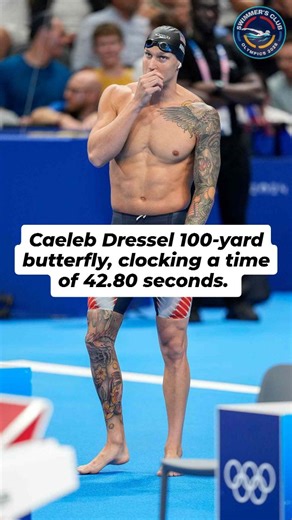 Swimmer's Club- Olympics 2028 on Instagram: "Caeleb Dressel made history at the 2018 NCAA Division I Men's Swimming and Diving Championships by becoming the first swimmer ever to break the 43-second barrier in the 100-yard butterfly, clocking a time of 42.80 seconds."