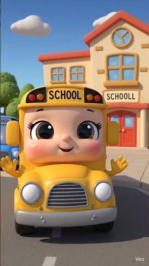 Baby Bus School Ride 🚌 | Kids School Song | Nursery Rhymes for Children #cartoon #animation #viral