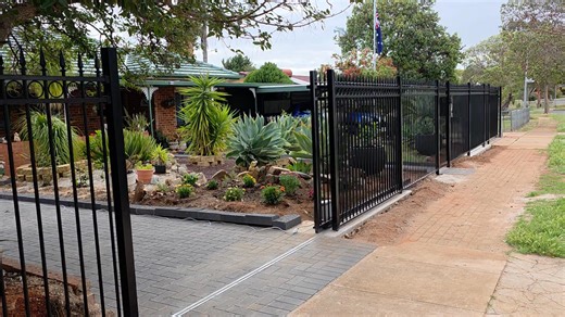 Automated sliding gate and fence installed by the team! | BF Fencing