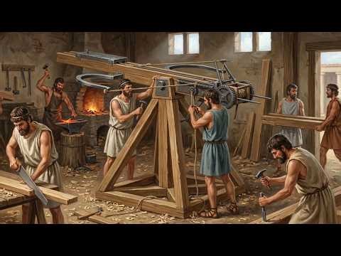 Inside the Polybolos: The Ancient Machine Gun That Fired Arrows (Full Process)