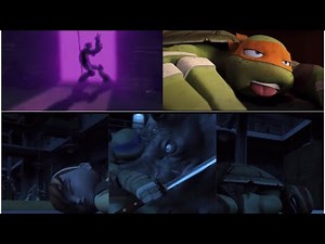 Teenage Mutant Ninja Turtles: 2012 - Controlled Karai captures the Turtles and April