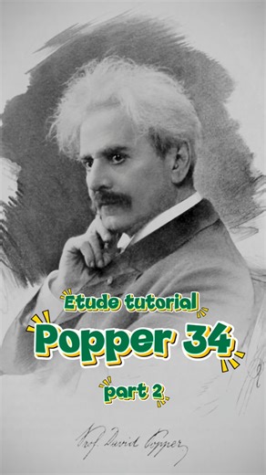 Michael Heupel on Instagram: "Popper No.34 part 2. Here are some tips about how to use the balance of your hand in order to do the left hand pizzicati easily. Dividing the weight equally between the two fingers you are using is the best way to avoid straining the hand too much and ensuring good intonation. But sometimes you need to change that balance so you can free up your fingers for the left hand pizz. • • • #violoncello #cello #cellist #celloetude #popper"