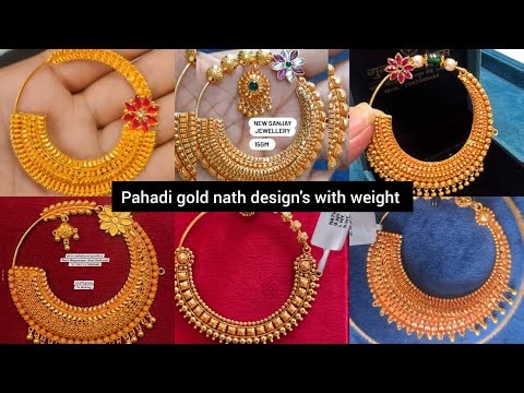 Kumauni gold nath design's with weight uttarakhand traditional gold nath design's #poojaupadhyay