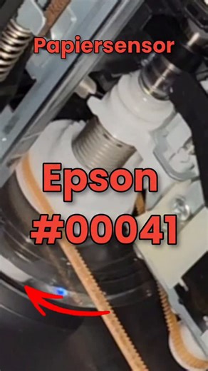 🔥 Free Energy Cells on Instagram: "Epson Fehler 00041 Papier Sensor reinigen. Encoder Scheibe 🖨 Fix EPSON Error 00041: Paper jam and clean encoder disc during paper feed ET-4950 🛒 https://amzn.to/4ph3Ljo Epson EcoTank ET-4950 A4-Multifunktionsdrucker"