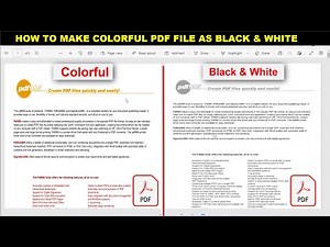 How to Convert Color PDF to Black & White in Windows 11/10 for Free