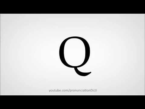 How to pronounce Q in English