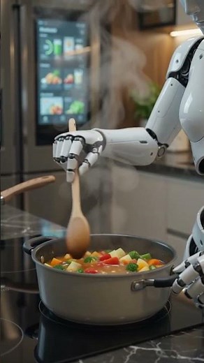 Humanoid Robot Cooking Dinner: AI Robot Chef: The Future of Cooking Is Here 🤖🍳