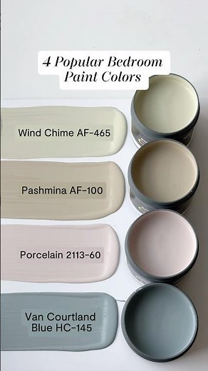 Most Popular Bedroom Paint Colors from #BenjaminMoore