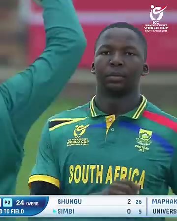 181K views · 1.1K reactions | Kwena Maphaka’s stunning bowling figures of 5/34 helped him win the aramco POTM  Catch his Highlights ️ #U19WorldCup | ICC - International Cricket Council | Facebook