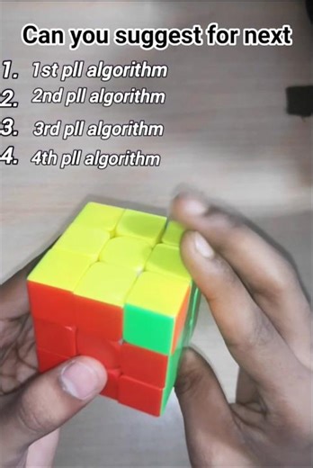 This four algorithm is pll algorithm of CFOP method