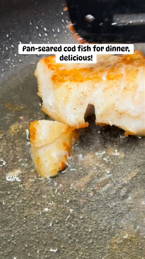 1.1K views · 12 reactions | Savoring a pan-seared cod fish dinner, a truly satisfying experience! #holidayfood #homecooking #homecooked #HomeCookedGoodness #easycooking #codfish #EasyDinner #easymeals | Gina’s Kitchen | Facebook