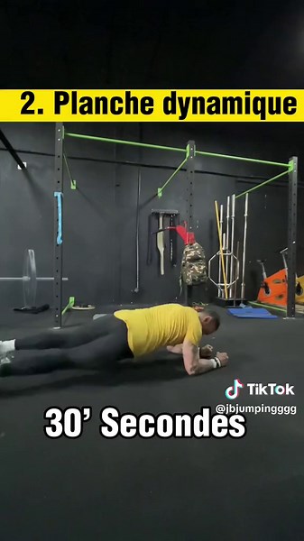 Tu cherches un circuit gainage et abdos. Réalise ces 8 exercices de 30’ secondes et 10’secondes de récupération #gainage #abdominales #ventreplat