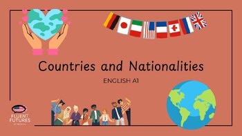 Countries and Nationalities Lesson Presentation (A1 ESL, EFL)