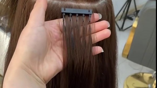 Awakener 6D Hair Extensions Human Hair 10pcs/pack Fast Full Head Hair Extensions Can Perm and Dye Hair No-Trace Naturally Real Straight Hair Extensions (20 inch/2nd Black)