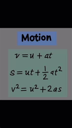Notesbymj on Instagram: "Motion formula | Kinematics | Master motion formulas . . . . . . . Mastering high school physics starts with one thing : Kinematics . If you cnt solve for displacement or acceleration , the rest of the year is going to be tough . . . . . . #kinematics #physicsrevision #studytok . . . . . . Motion physics Kinematics formulas High school science Physics exam prep Science mnemonics Physics equations Study motivation"