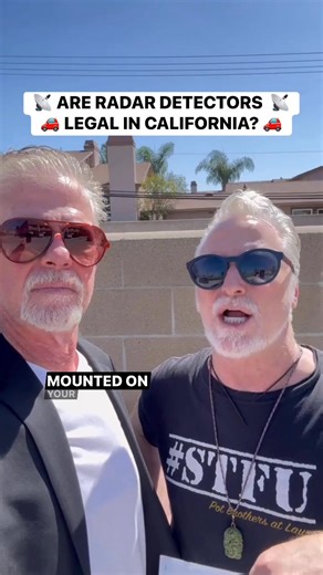 Yes, radar detectors are legal to use in California. But there are rules you need to follow. You cannot mount a radar detector on your windshield, and it cannot obstruct your view while driving. If it blocks your vision, that’s where you can get into trouble. Laws can change from state to state, so always Google your state before using one, especially if you’re traveling. What’s legal in one place may not be legal somewhere else. Save yourself from yourself. #PotBrothersAtLaw #EDU #Learn #Educat