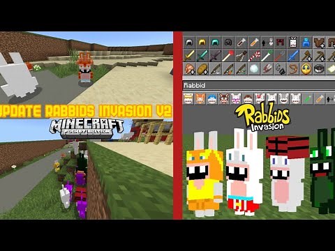 Rabbids Invasion Addon MCPE Update V2 - Minecraft Pe