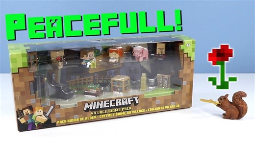 Minecraft Mini-figures Village Biome Pack Toy Review