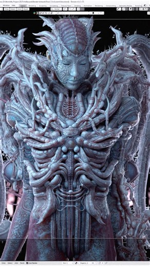 TOGO © on Instagram: "3D art «Fallen» and Blender3D viewport ⠀ ⠀ ••• ⠀ ⠀ ⠀ ⁣⁣#fantasyart #blendercommunity #darkfantasy #fantasy #zbrushart #hrgiger #characterdesign #characterart #blendercommunity #cyclesrender #3d #3dart #blender3d #blenderrender #blendercycles #digitalart #chrometype"