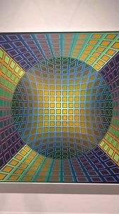 🟩 🟨 🔲 Shown here: Victor Vasarely, ‘Einstein,’ on Mazzoleni Art gallery’s booth at #ArtBaselHongKong. | Art Basel