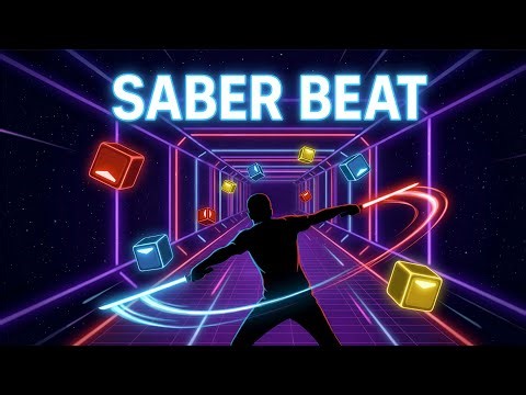 BEAT SABER Immersive Interactive Warm Up ⚔️| Slice The Beat! 🎵 | Viral Interactive Game
