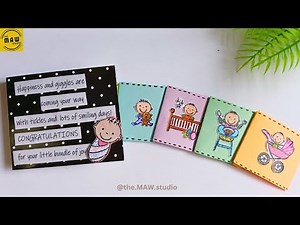 DIY Newborn Greeting Card 👶✨ | Easy Handmade Card for New Baby Arrival