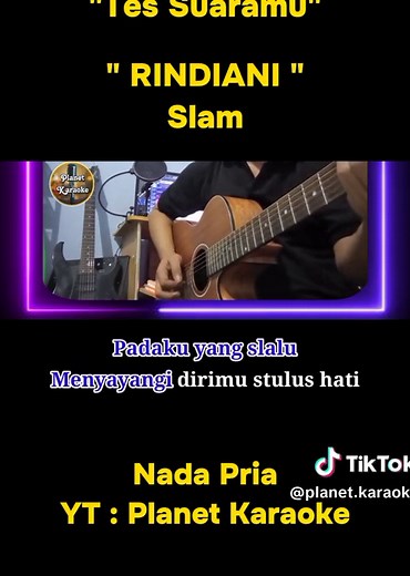 Karaoke Nada Pria - RINDIANI & SLAM