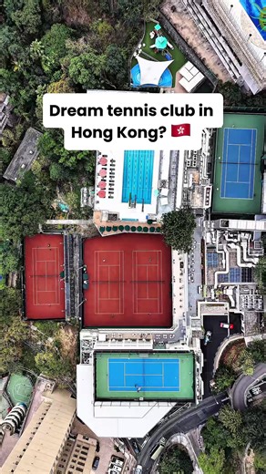 One of the best private tennis clubs in Hong Kong 🇭🇰 #tennis #lrc
