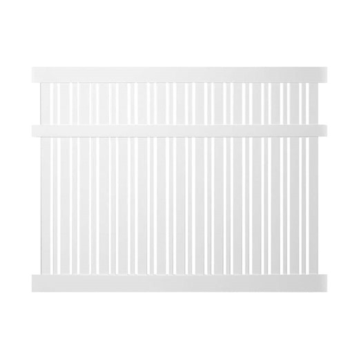 Check The Home Depot's Q&A Before Buying: Weatherables Davenport 5 ft. H x 8 ft. W White Vinyl Semi-Privacy Fence Panel Kit