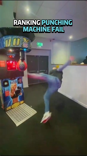 Punching machine fail-try not to laugh #funny #fail #punching #laugh #ranking #fyp