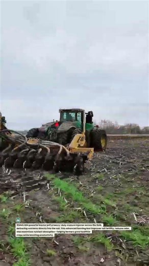 Heavy-Duty Tractor Manure Injector Boosts Soil Fertility 🚜🌱 #AgriTech #SoilHealth #Farming