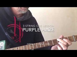 Purple Haze 3 String Cigar Box Guitar Lesson