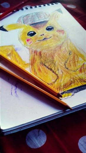 realistic Pikachu drawing 😍 #art #animeeart #trending #drawing