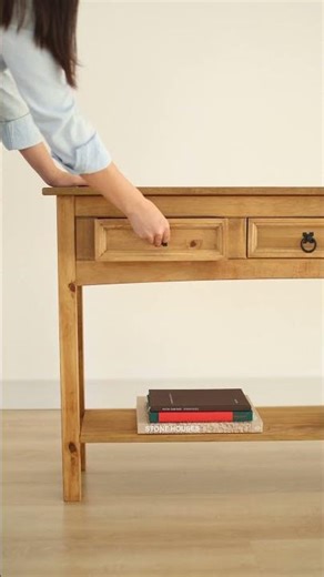 Wood Hall Table Console 3 Drawers Corona | Furniture Dash | COR933