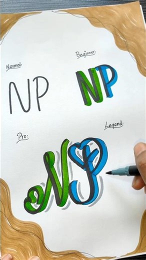 LEVEL 1 ➝ LEVEL 4😜 “NP: Normal ➝ Beginner ➝ Pro ➝ Legend 🔥 | Watch Till End” #youtube #handwriting
