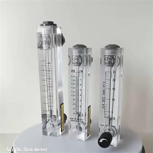 Acrylic Adjustable Flowmeter air Rotameter Gas Oxygen  Rotameter