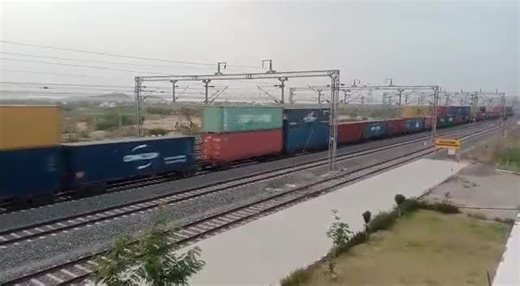 657K views · 10K reactions | Revolutionising Freight Transportation! A new milestone has been achieved with the running of the first Double Stack container train, at a speed of 100 kmph on WDFC between New Ateli in Haryana & New Palanpur in Gujarat. #HungryForCargo | Ministry of Railways, Government of India | Facebook