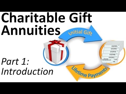 Charitable Gift Annuities 1: Introduction