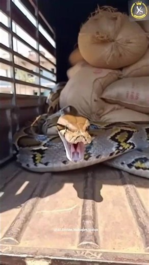 Truck ke Andar Dikha 7-Headed Burmese Python 😱 | Mahadev Village Shocking AI Short #youtubeshorts