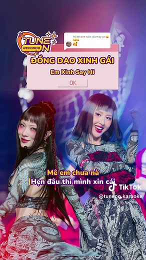 Karaoke Đồng Dao Xinh Gái - Em Xinh Say Hi