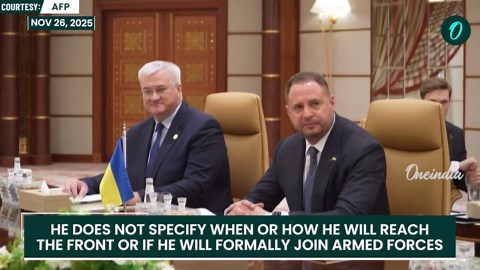 Former Zelensky aide Yermak in a message says ‘I am going to the Front’ just a day after resignation