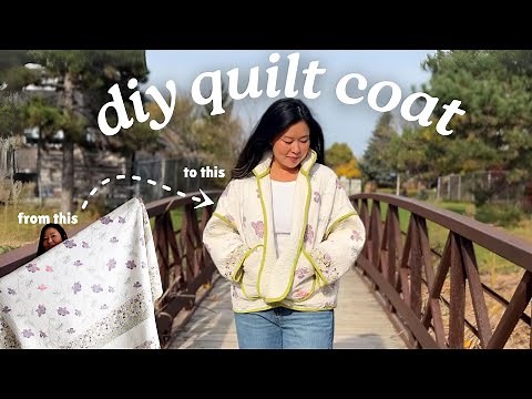 Sewing a DIY Quilt Coat | Thrift Flip