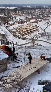 We are pleased to announce the topping out of the new Student Center & Dining Commons at Amherst College. This significant milestone was marked by a two-part event: a signing ceremony where students, representatives from Amherst College, and project contributors inscribed their names on the final timber panel, followed by the lifting and installation of the last beam. #herzogdemeuron #hdm_530 #hdm_education #amherst #amherstcollege #masstimber #timber #sustainablearchitecture #architecture #desi