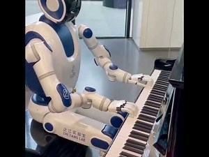 AI Robot Playing Piano