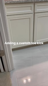 We made the bathroom vanity by piecing together some cabinets so to complete the built in look I added a custom toe kick. Pretty simple just used a strip of plywood for the backer and then I modified a piece of baseboard for the front. What do you think? #cabinets #cabinetry #furniture #vanity #bathroom #bathroomvanity #diy #remodel #renovation #carpenter #carpentry #woodworking | RLLWoodworks and DIY