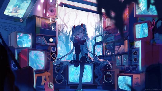 Vocaloid Miku Live Wallpaper - MoeWalls
